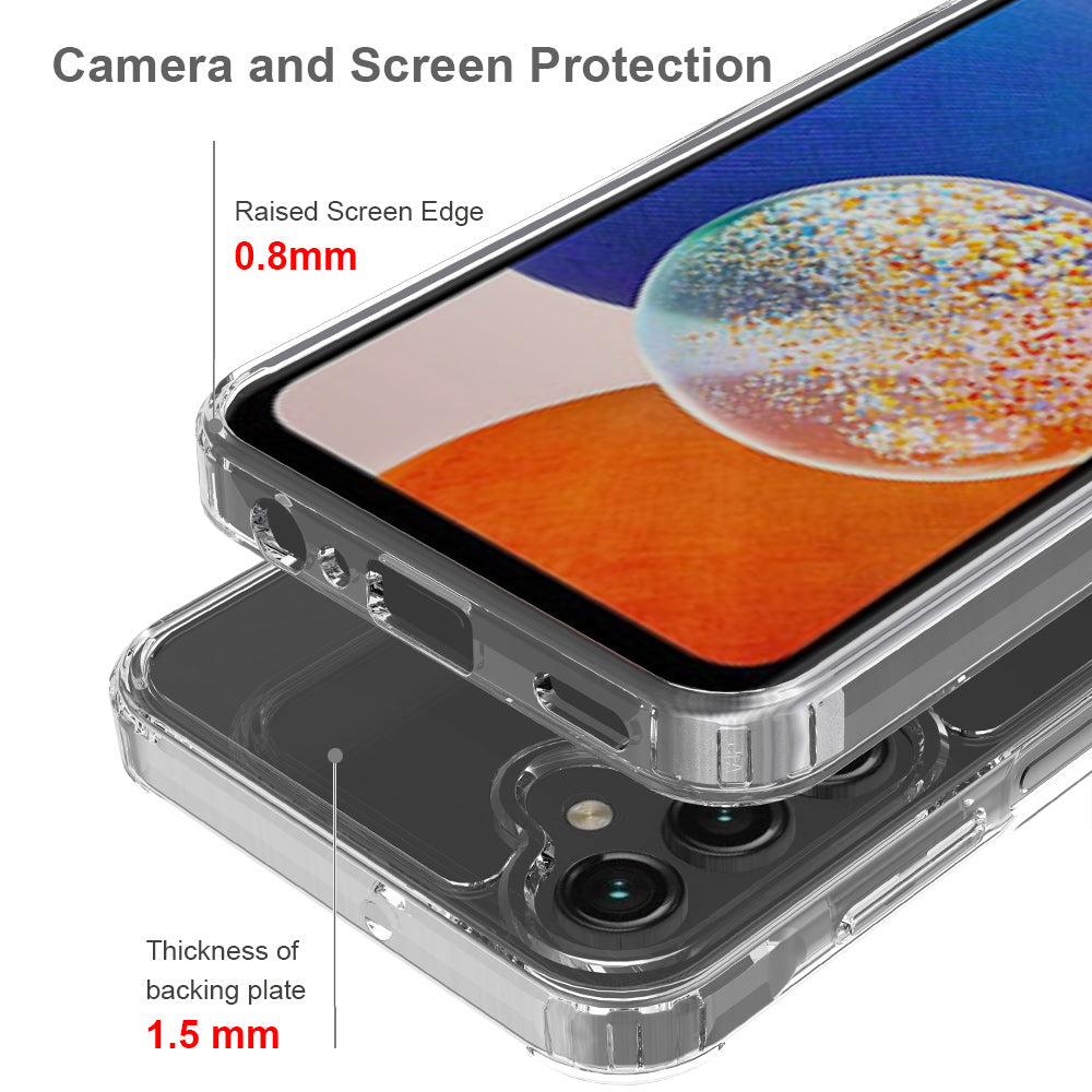 For Samsung Galaxy A27 5G Clear Phone Case TPU+Acrylic Shockproof Phone Back Cover
