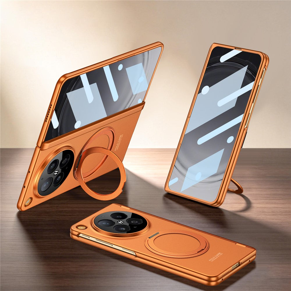 GKK For Oppo Find N6 5G Case Kickstand Magnetic Hinge Protection PC Phone Cover with HD Screen Protector