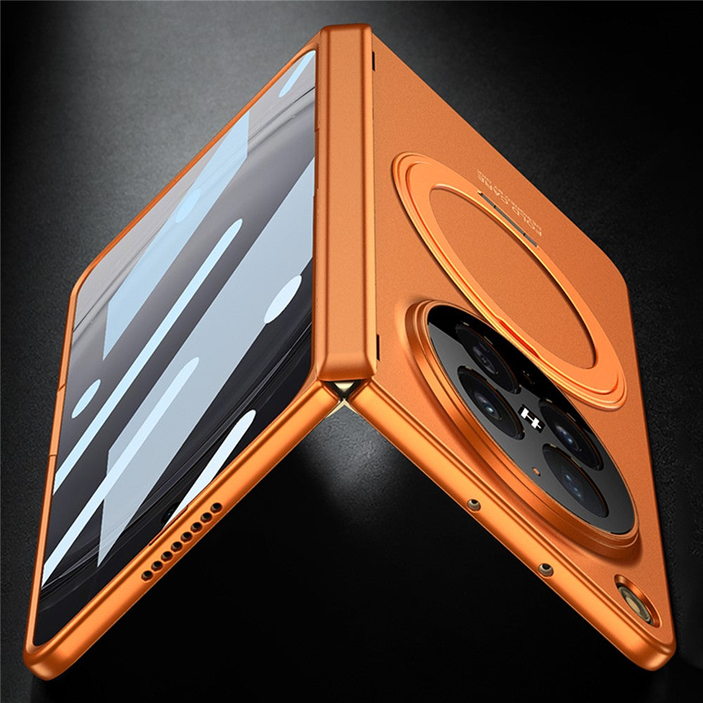 GKK For Oppo Find N6 5G Case Kickstand Magnetic Hinge Protection PC Phone Cover with HD Screen Protector