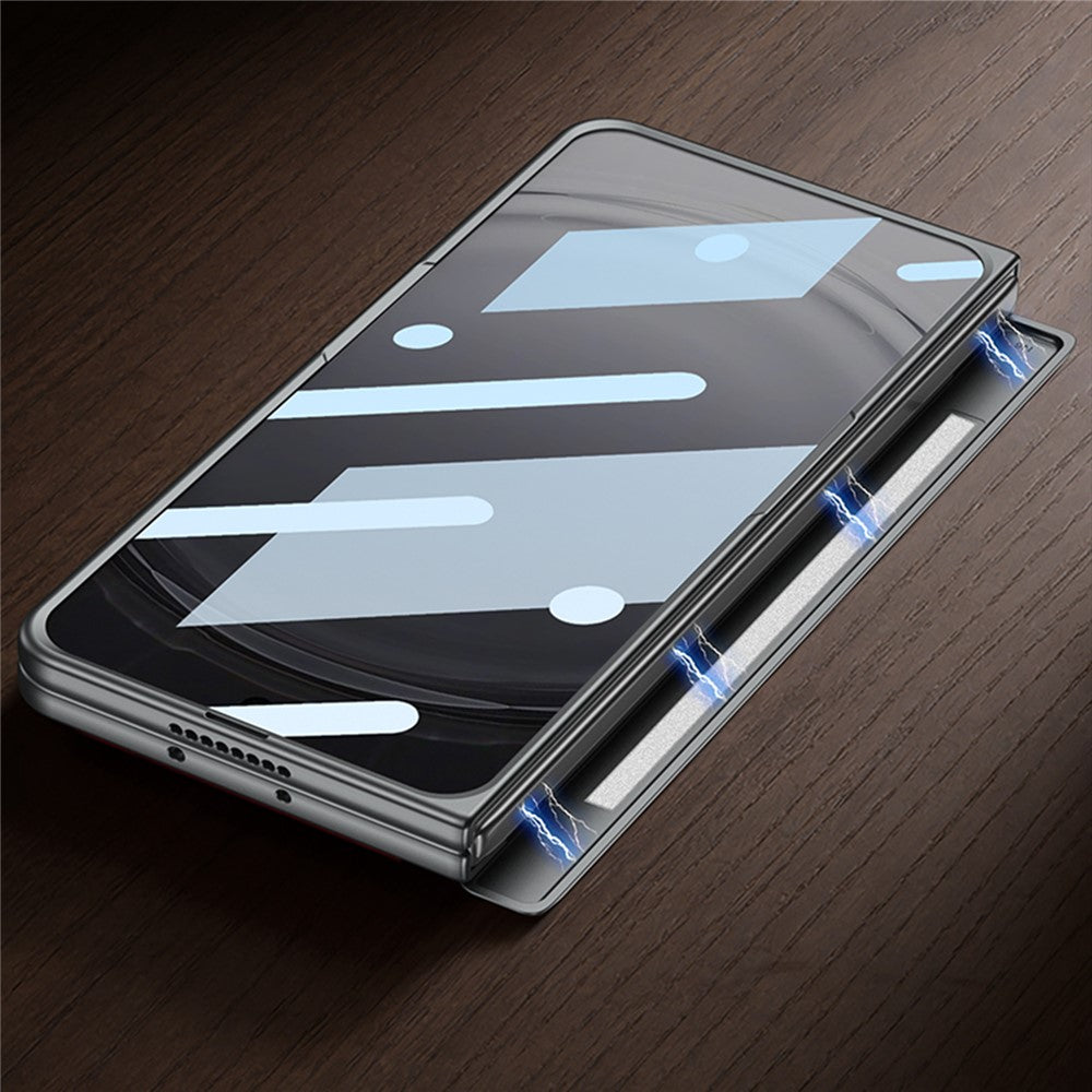 GKK For Oppo Find N6 5G Case Kickstand Magnetic Hinge Protection PC Phone Cover with HD Screen Protector
