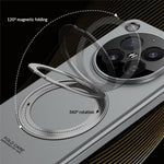 GKK For Oppo Find N6 5G Case Kickstand Magnetic Hinge Protection PC Phone Cover with HD Screen Protector