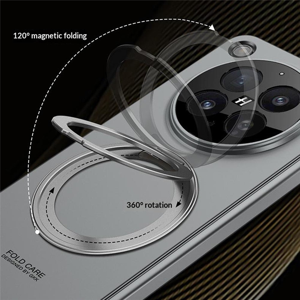GKK For Oppo Find N6 5G Case Kickstand Magnetic Hinge Protection PC Phone Cover with HD Screen Protector