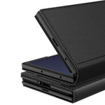 GKK for Samsung Galaxy Z TriFold 5G Wallet Case Rotating Stand Flip Leather Cover with Front Screen Protector