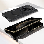 GKK For Huawei Mate X6 Magnetic Case Dual-Axis Hinge PU Leather + PC Phone Cover