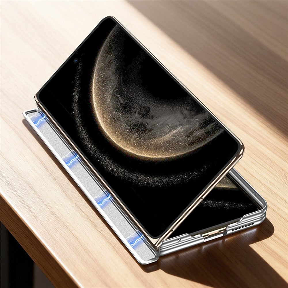 GKK For Huawei Mate X5 Magnetic Case Dual-Axis Hinge PU Leather + PC Phone Cover