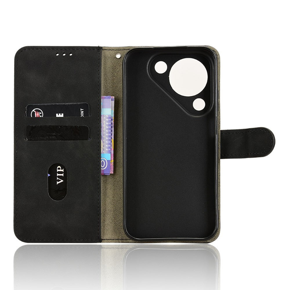 For Huawei Pura 90 Leather Case Skin Feel Anti Drop Wallet Stand Flip Phone Cover