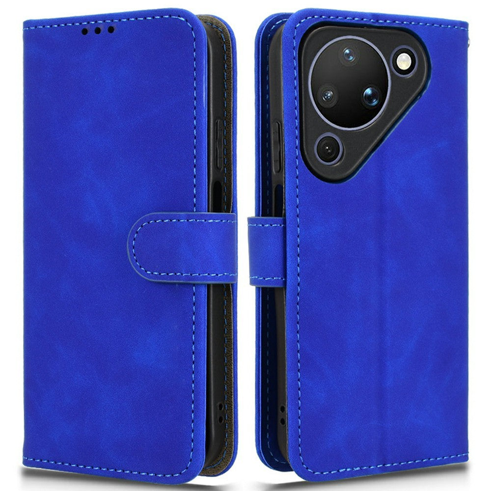 For Huawei Pura 90 Leather Case Skin Feel Anti Drop Wallet Stand Flip Phone Cover