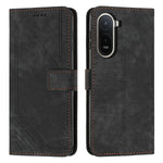 For Xiaomi Poco C85x 5G / Redmi A7 Pro 4G (171.56mm) Stand Case Imprinted Lines Leather Phone Cover