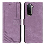 For Xiaomi Poco C85x 5G / Redmi A7 Pro 4G (171.56mm) Stand Case Imprinted Lines Leather Phone Cover