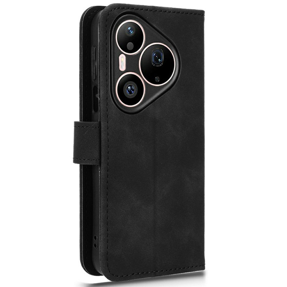 For Huawei Pura 90 Pro Max Leather Case Skin Feel Anti Drop Wallet Stand Flip Phone Cover