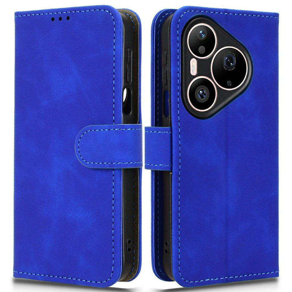 For Huawei Pura 90 Pro Max Leather Case Skin Feel Anti Drop Wallet Stand Flip Phone Cover