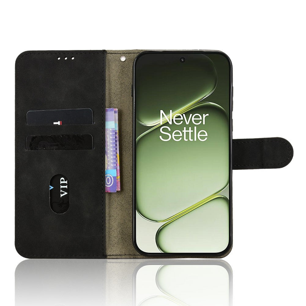 Läderfodral till OnePlus Turbo 6 5G / Nord 6 5G, Skin Feel, Droppskyddande plånboksfodral, Flip-fodral