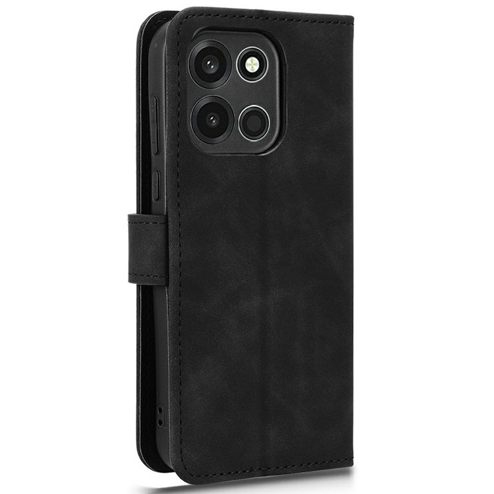 Läderfodral till OnePlus Turbo 6 5G / Nord 6 5G, Skin Feel, Droppskyddande plånboksfodral, Flip-fodral
