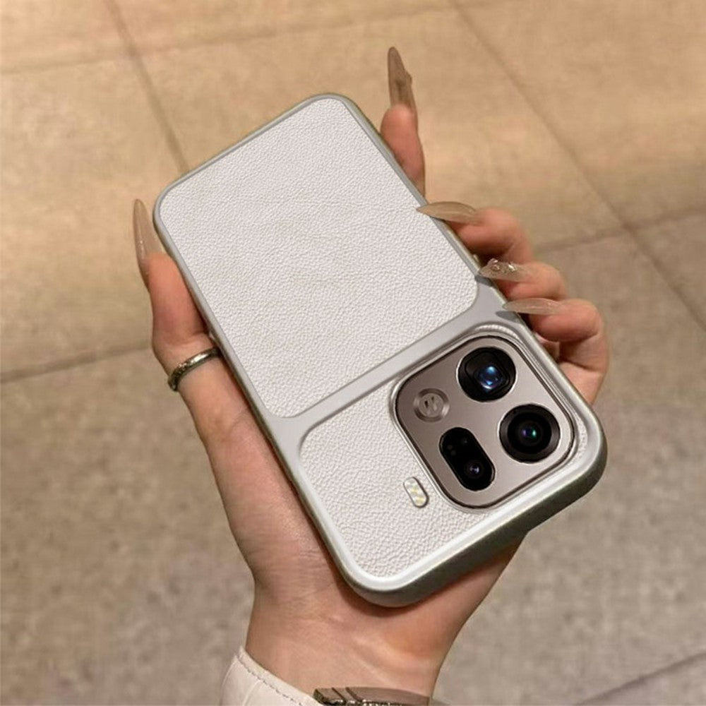 For Oppo Find X9 Pro 5G Case PU Leather Texture Shockproof TPU Protective Phone Cover