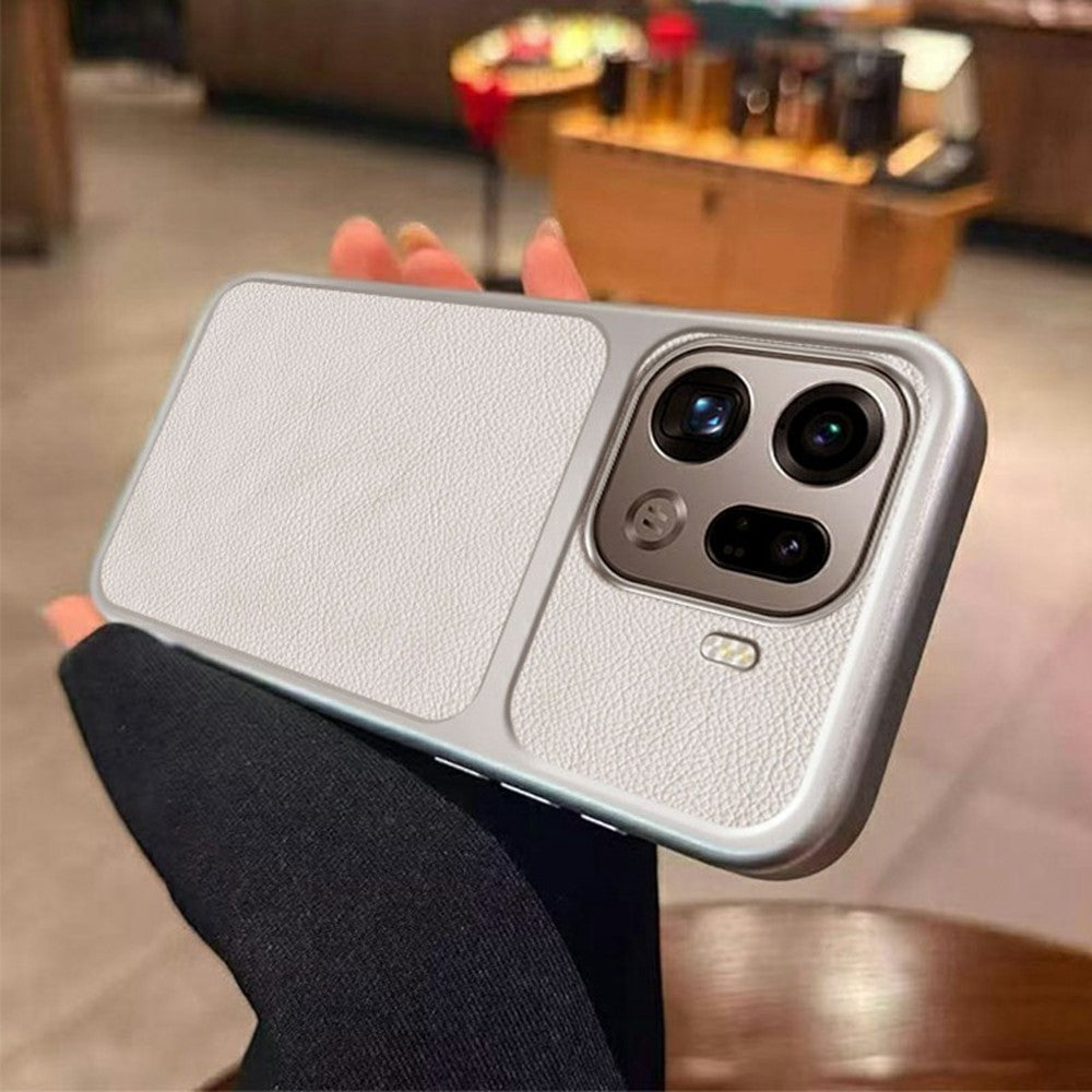 For Oppo Find X9 Pro 5G Case PU Leather Texture Shockproof TPU Protective Phone Cover