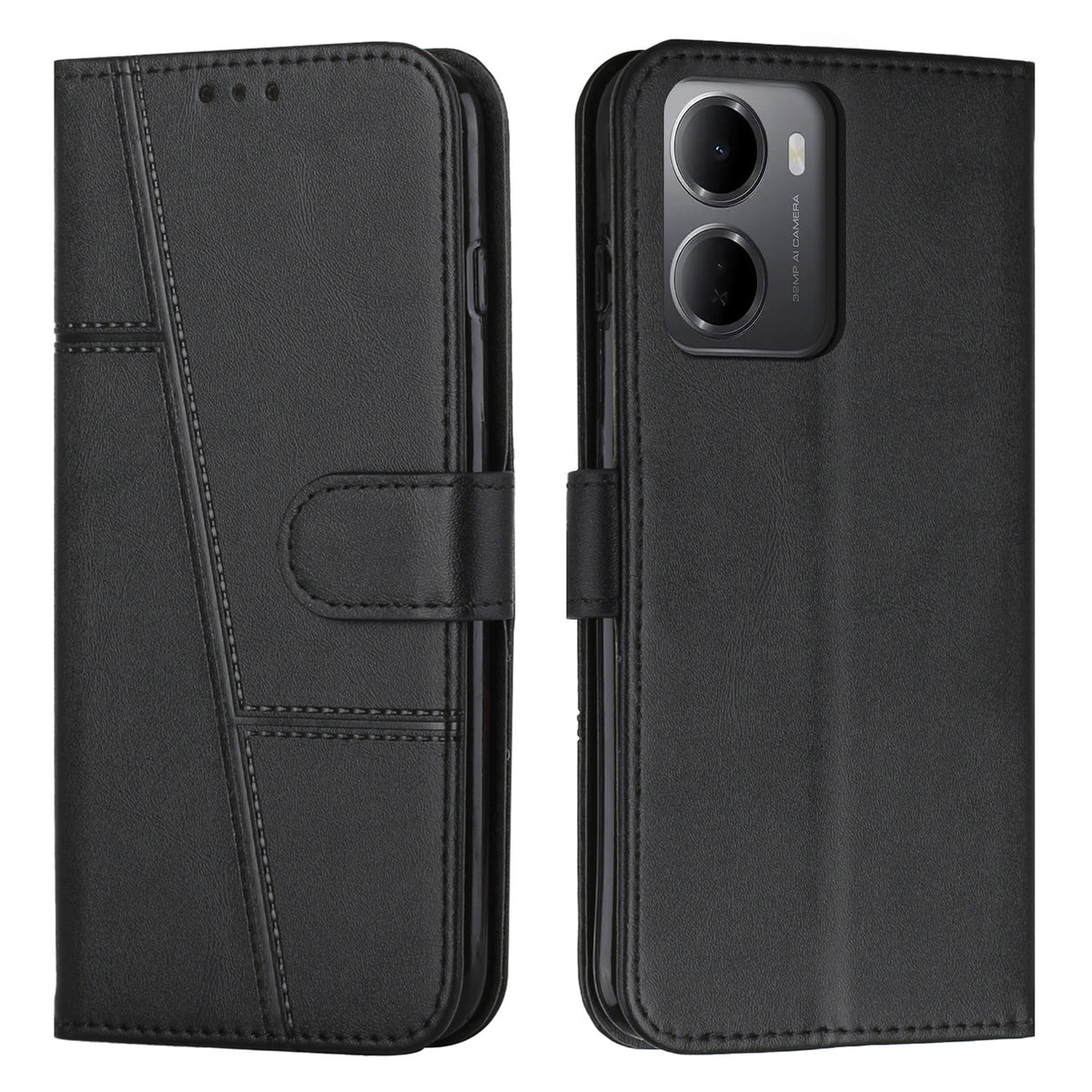 For Xiaomi Redmi 15a 5G Leather Phone Case  Foldable Stand Wallet Flip Cover with Strap