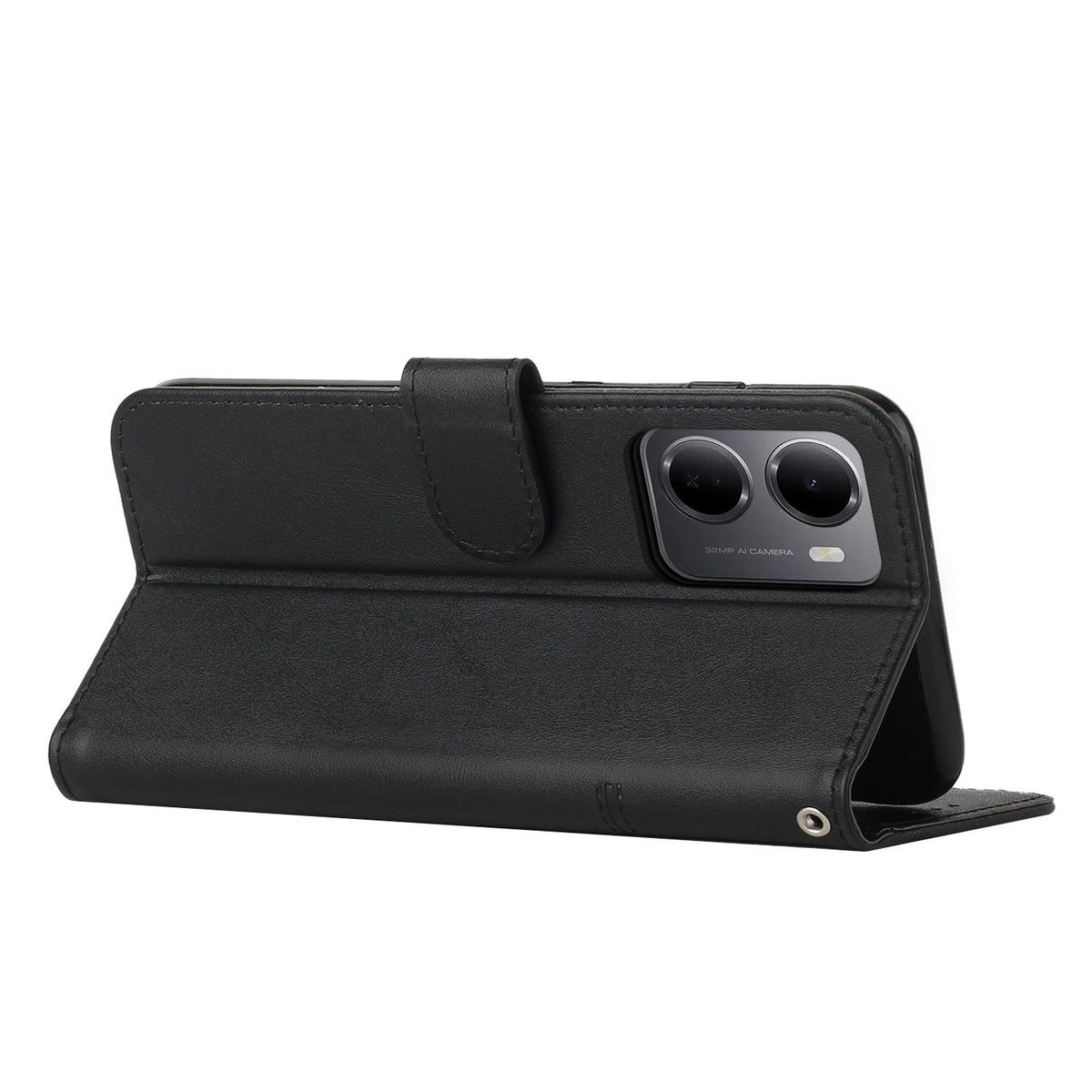 For Xiaomi Redmi 15a 5G Leather Phone Case  Foldable Stand Wallet Flip Cover with Strap