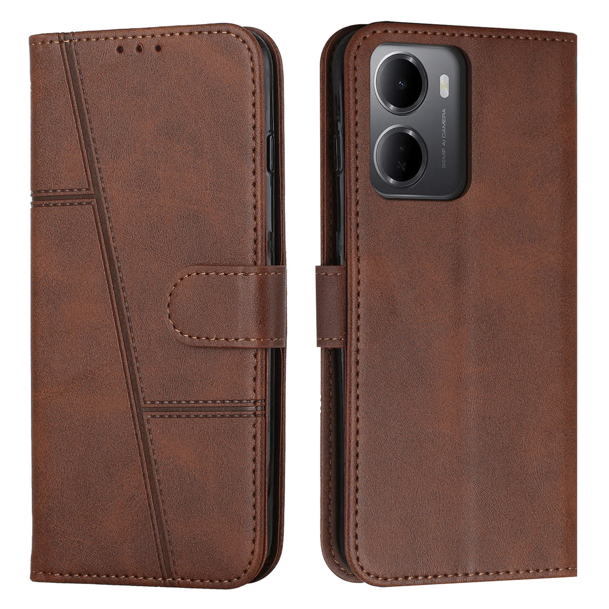 For Xiaomi Redmi 15a 5G Leather Phone Case  Foldable Stand Wallet Flip Cover with Strap