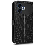 For Oppo F33 Pro 5G Wallet Case Dot Pattern Imprint PU Leather Phone Cover with Wrist Strap