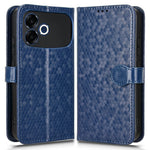 For Oppo F33 Pro 5G Wallet Case Dot Pattern Imprint PU Leather Phone Cover with Wrist Strap
