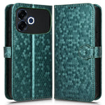 For Oppo F33 Pro 5G Wallet Case Dot Pattern Imprint PU Leather Phone Cover with Wrist Strap