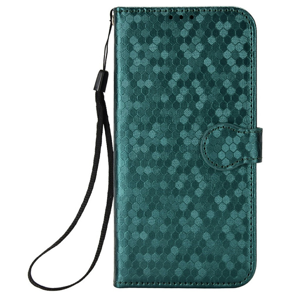 For Oppo Find X9 Ultra 5G Wallet Case Dot Pattern Imprint PU Leather Phone Cover with Wrist Strap
