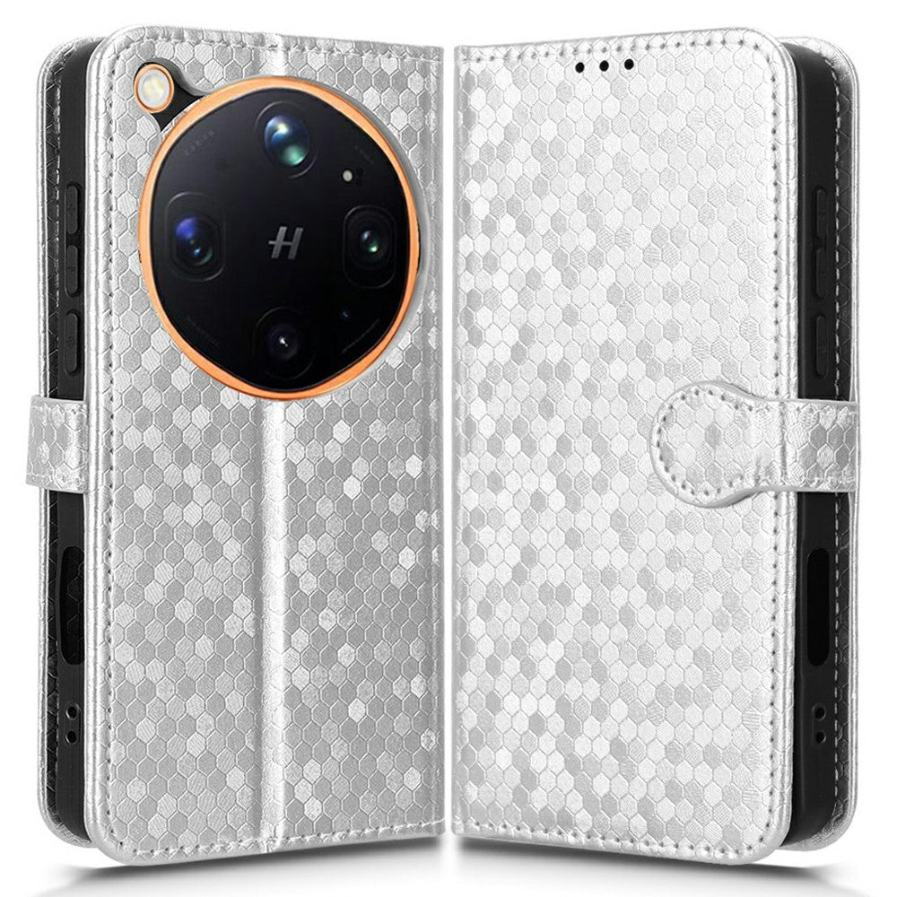 For Oppo Find X9 Ultra 5G Wallet Case Dot Pattern Imprint PU Leather Phone Cover with Wrist Strap