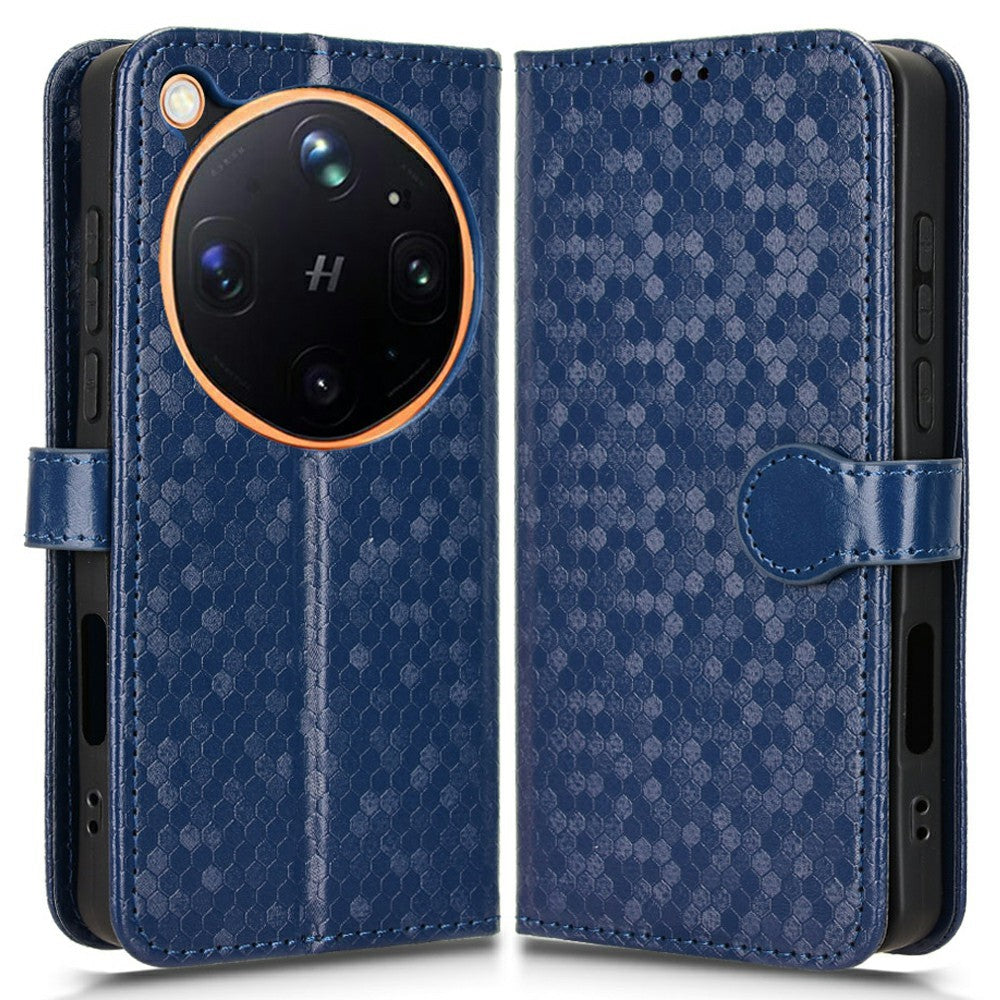For Oppo Find X9 Ultra 5G Wallet Case Dot Pattern Imprint PU Leather Phone Cover with Wrist Strap