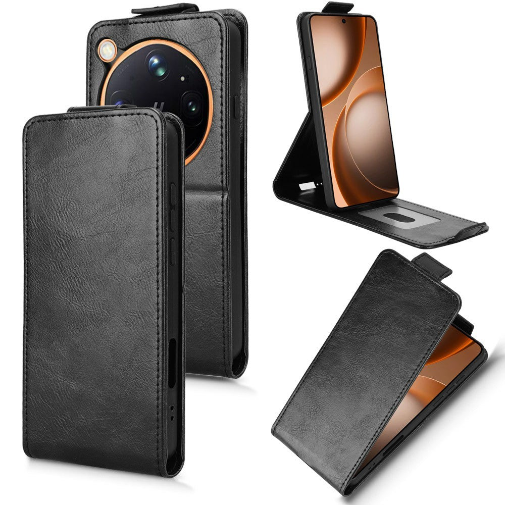 For Oppo Find X9 Ultra 5G Stand Case Magnetic Clasp Vertical Flip Leather Phone Cover with Card Holder
