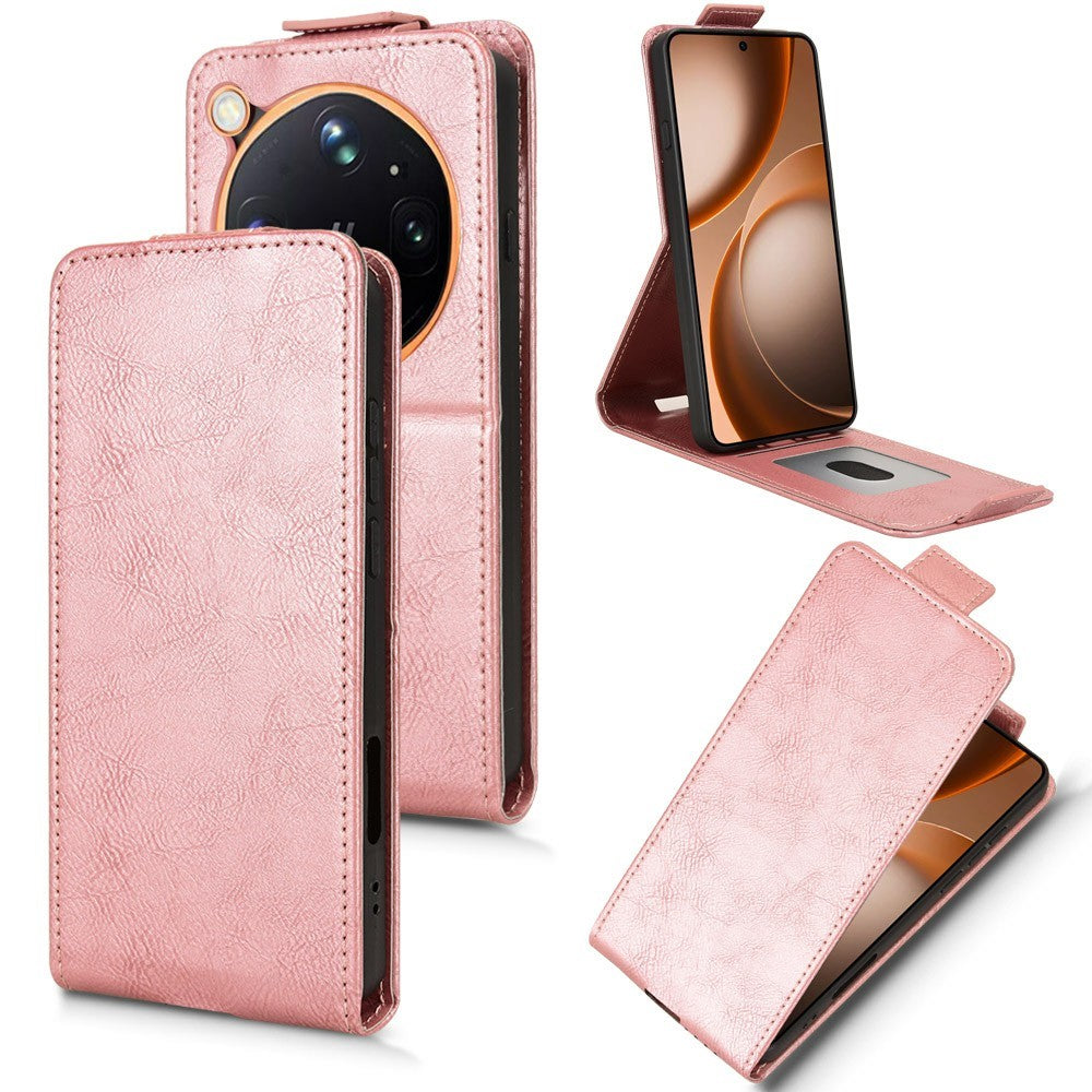 For Oppo Find X9 Ultra 5G Stand Case Magnetic Clasp Vertical Flip Leather Phone Cover with Card Holder