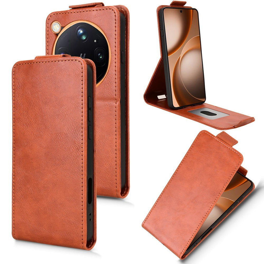 For Oppo Find X9 Ultra 5G Stand Case Magnetic Clasp Vertical Flip Leather Phone Cover with Card Holder