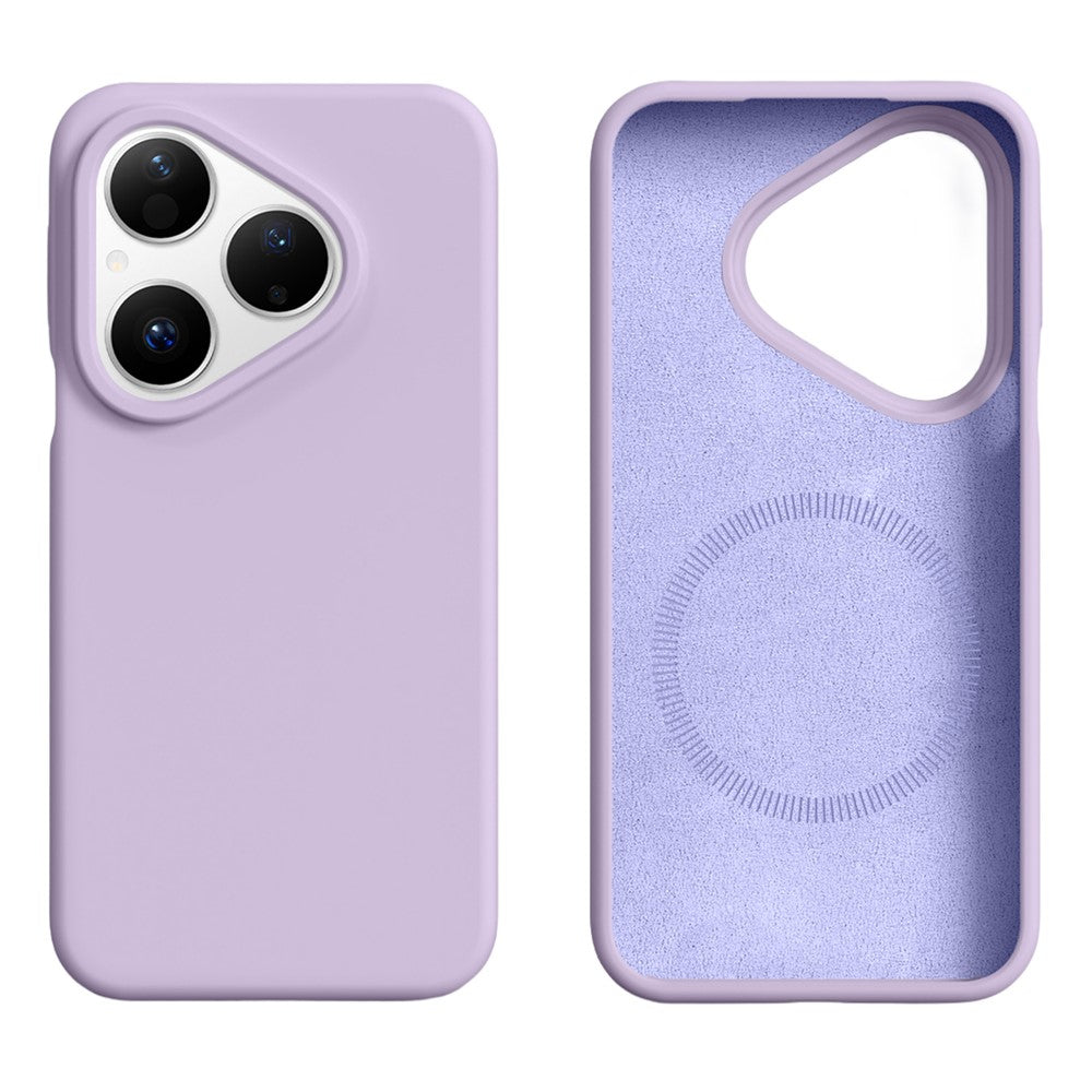 For Huawei Pura 80 Magnetic Case Skin-friendly Liquid Silicone + PC Phone Cover