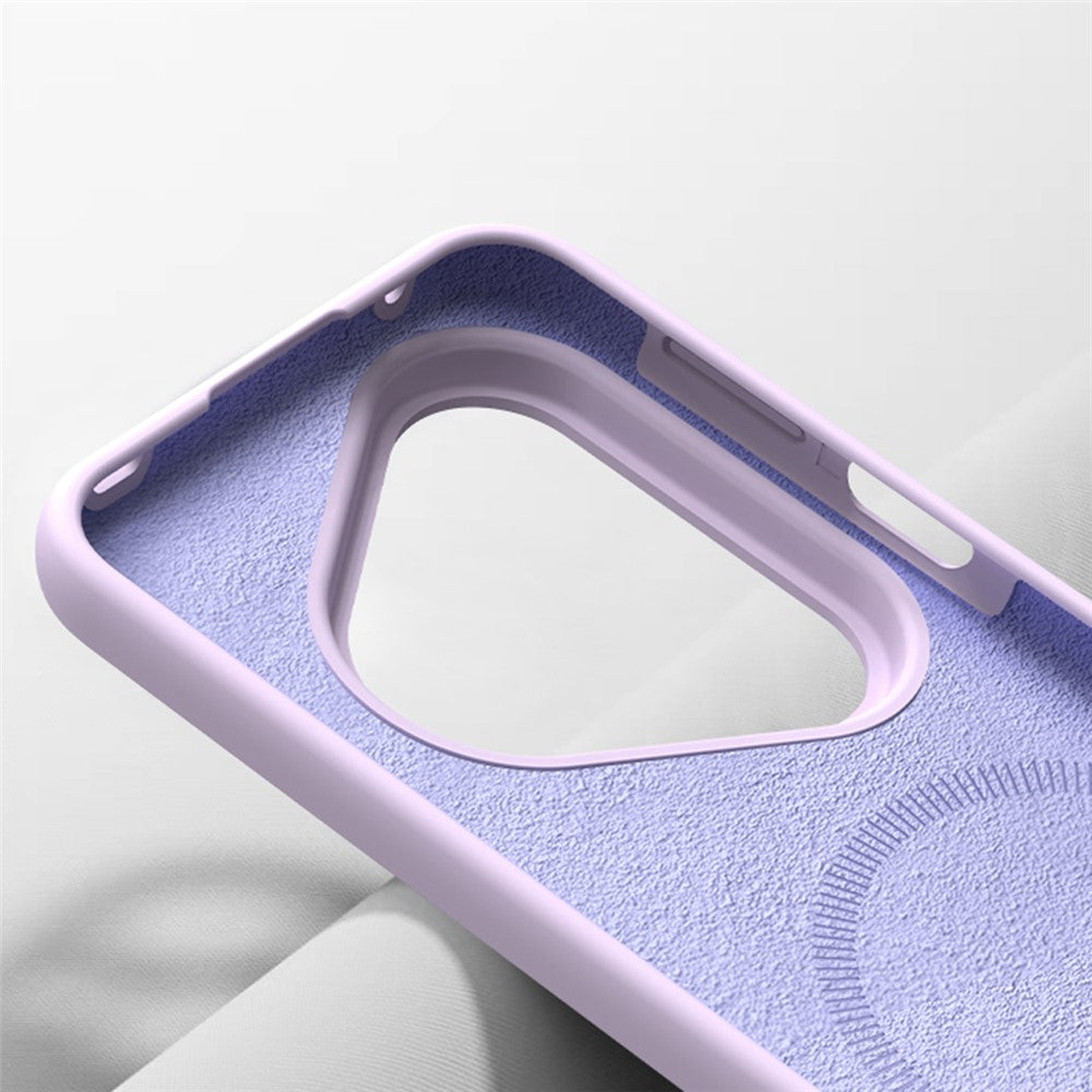 For Huawei Pura 80 Magnetic Case Skin-friendly Liquid Silicone + PC Phone Cover