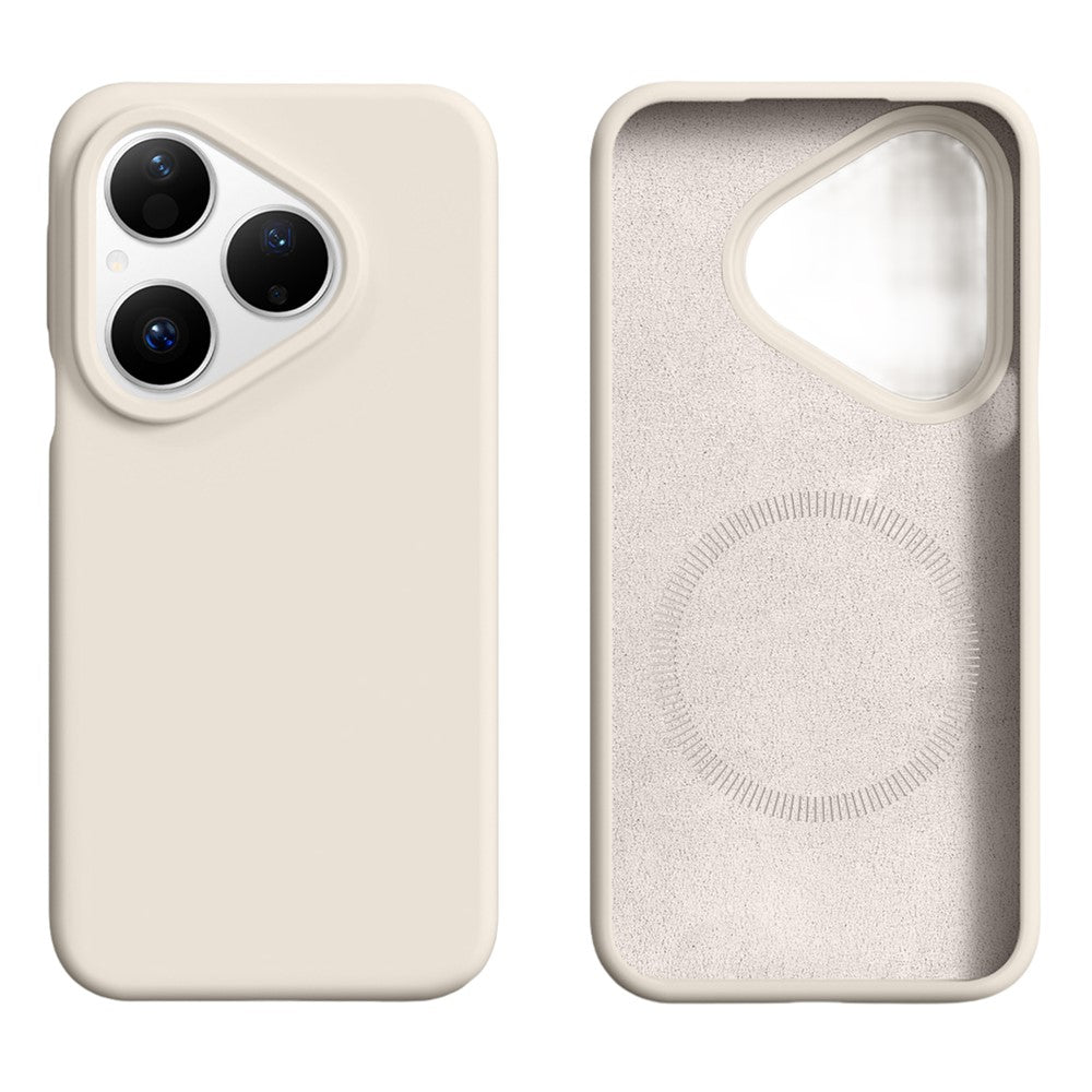 For Huawei Pura 80 Magnetic Case Skin-friendly Liquid Silicone + PC Phone Cover