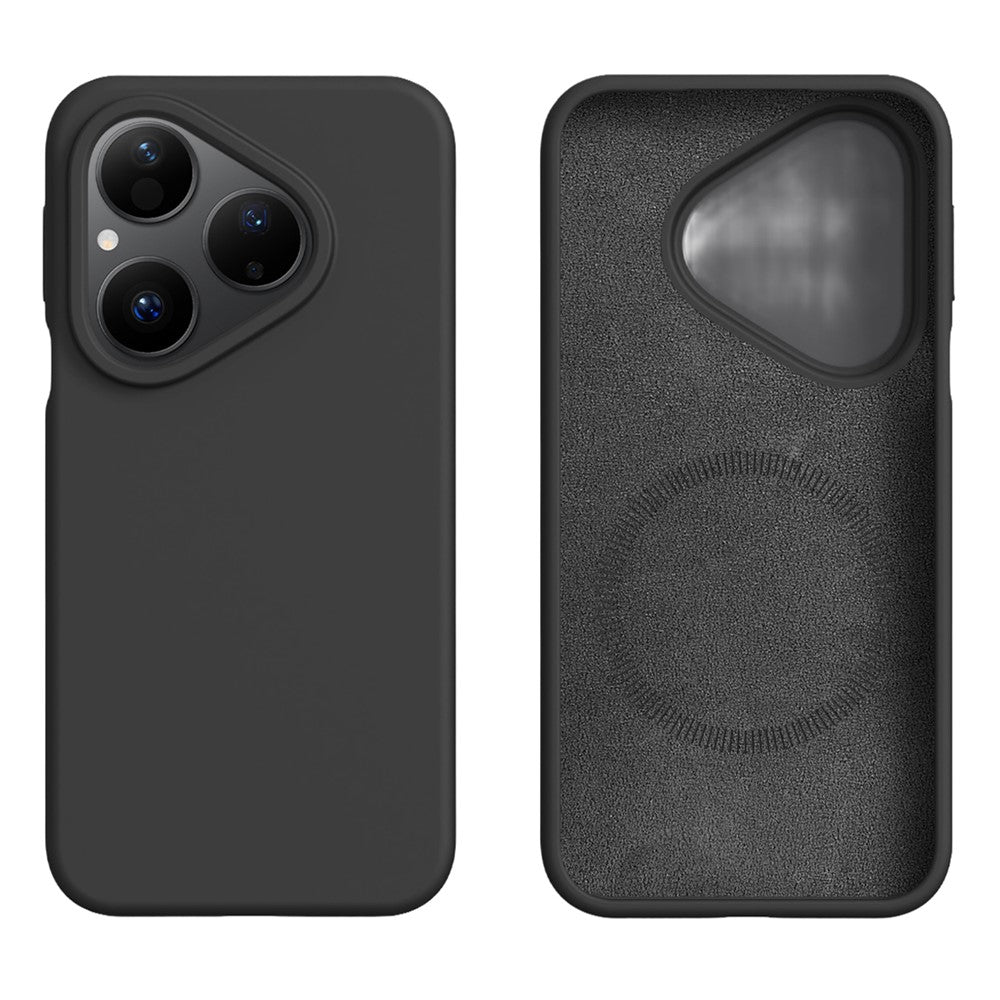 For Huawei Pura 80 Magnetic Case Skin-friendly Liquid Silicone + PC Phone Cover