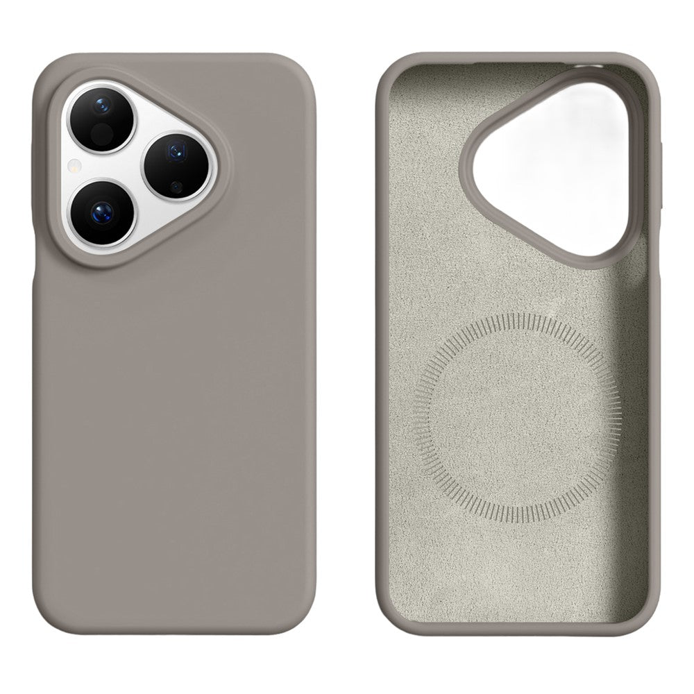 For Huawei Pura 80 Magnetic Case Skin-friendly Liquid Silicone + PC Phone Cover