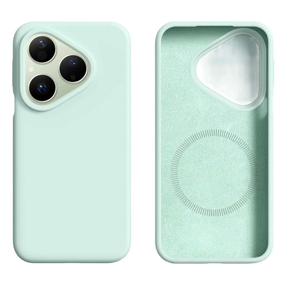 For Huawei Pura 80 Magnetic Case Skin-friendly Liquid Silicone + PC Phone Cover
