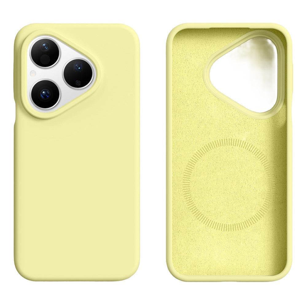 For Huawei Pura 80 Magnetic Case Skin-friendly Liquid Silicone + PC Phone Cover