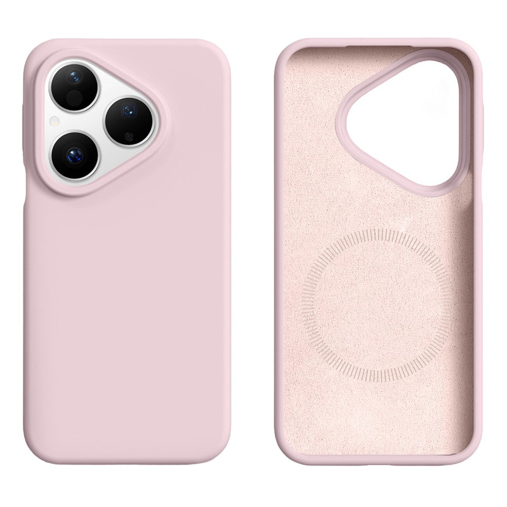 For Huawei Pura 80 Magnetic Case Skin-friendly Liquid Silicone + PC Phone Cover