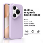 Magnetic Case For Huawei Pura 80 Pro  /  80 Pro+ Skin-friendly Liquid Silicone + PC Phone Cover
