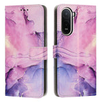 For Xiaomi Poco C85x 5G / Redmi A7 Pro 4G (171.56mm) Stand Case Marble Pattern PU Leather Wallet Phone Cover