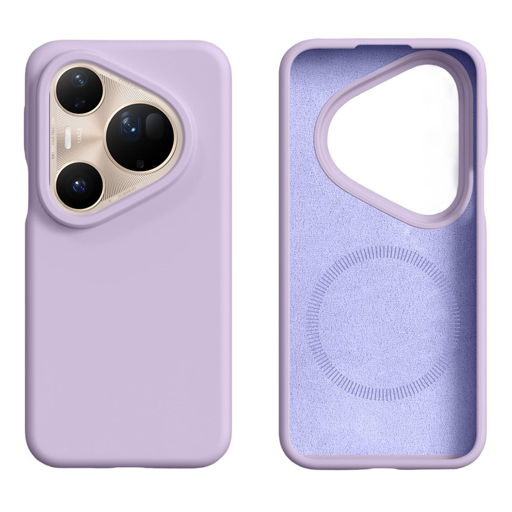 For Huawei Pura 80 Ultra Magnetic Case Skin-friendly Liquid Silicone + PC Phone Cover