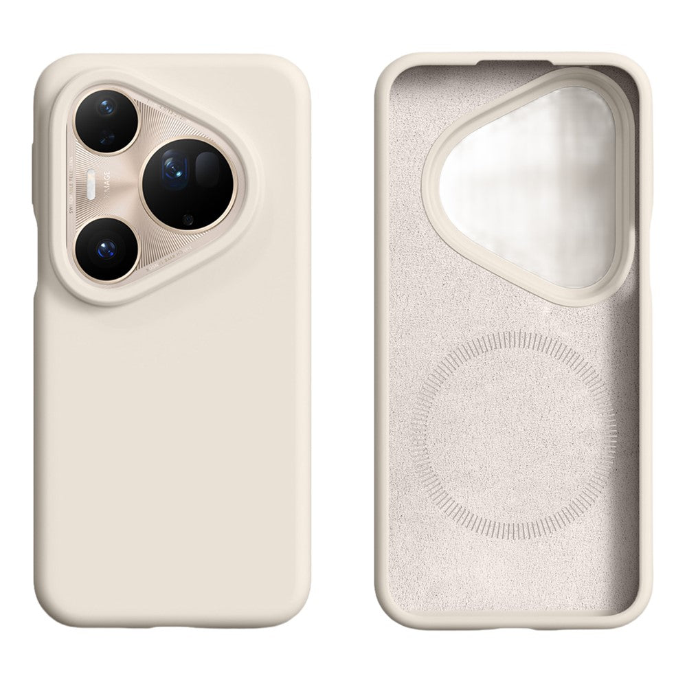 For Huawei Pura 80 Ultra Magnetic Case Skin-friendly Liquid Silicone + PC Phone Cover