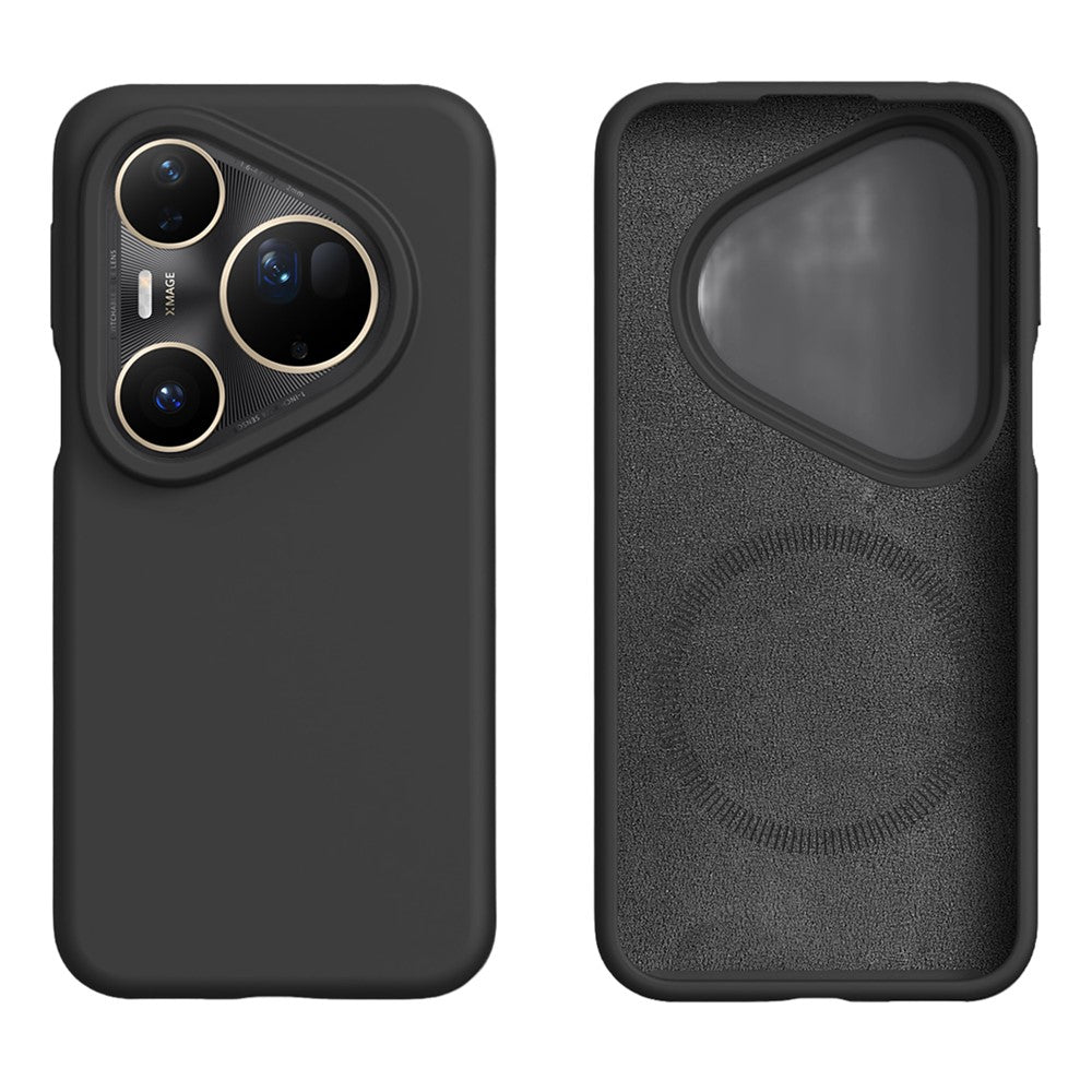 For Huawei Pura 80 Ultra Magnetic Case Skin-friendly Liquid Silicone + PC Phone Cover