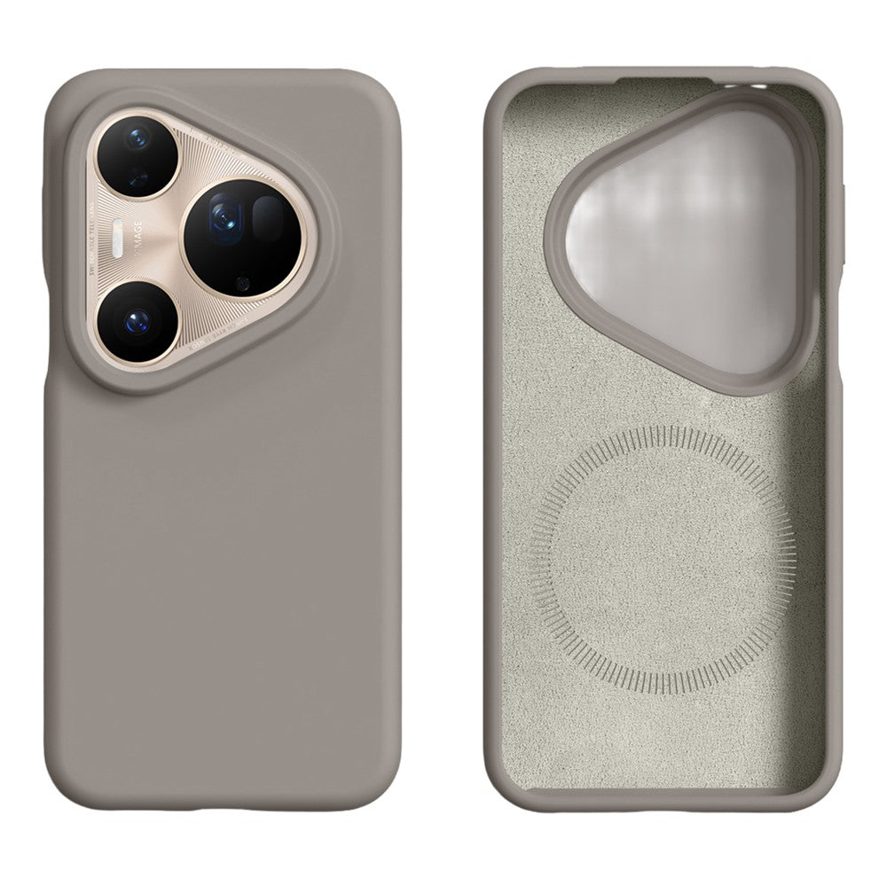 For Huawei Pura 80 Ultra Magnetic Case Skin-friendly Liquid Silicone + PC Phone Cover