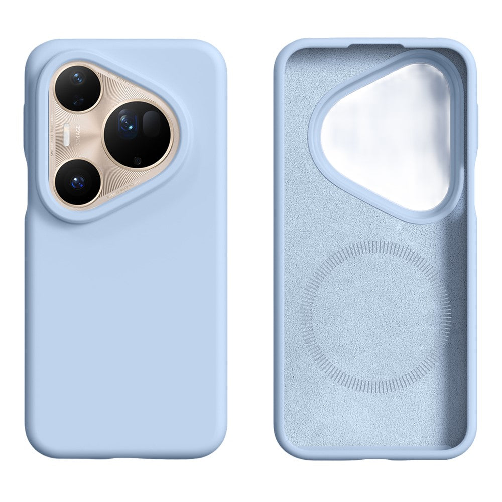 For Huawei Pura 80 Ultra Magnetic Case Skin-friendly Liquid Silicone + PC Phone Cover