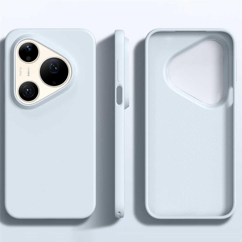 For Huawei Pura 90 Pro Max Case Ultra Thin Liquid Silicone + PC Phone Cover with Camera Touch Control Button
