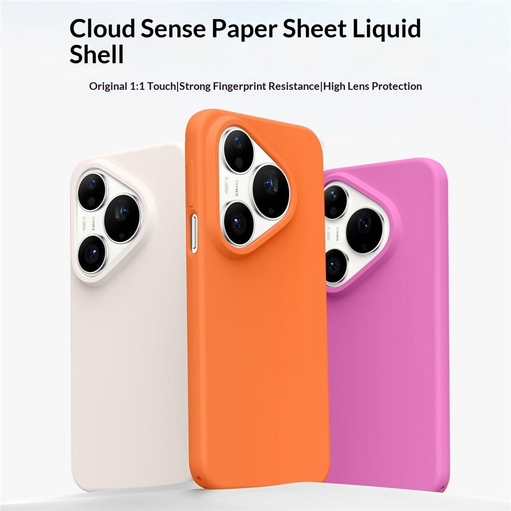 For Huawei Pura 90 Pro Max Case Ultra Thin Liquid Silicone + PC Phone Cover with Camera Touch Control Button
