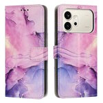 For Honor 600 5G / Honor 600 Pro 5G Stand Case Marble Pattern PU Leather Wallet Phone Cover