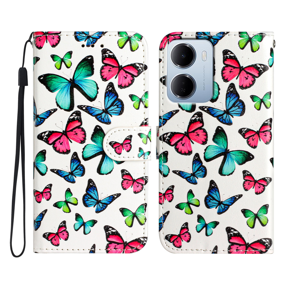 For Xiaomi Redmi 15a 5G Wallet Case  Printed Pattern PU Leather Stand Phone Cover with Strap